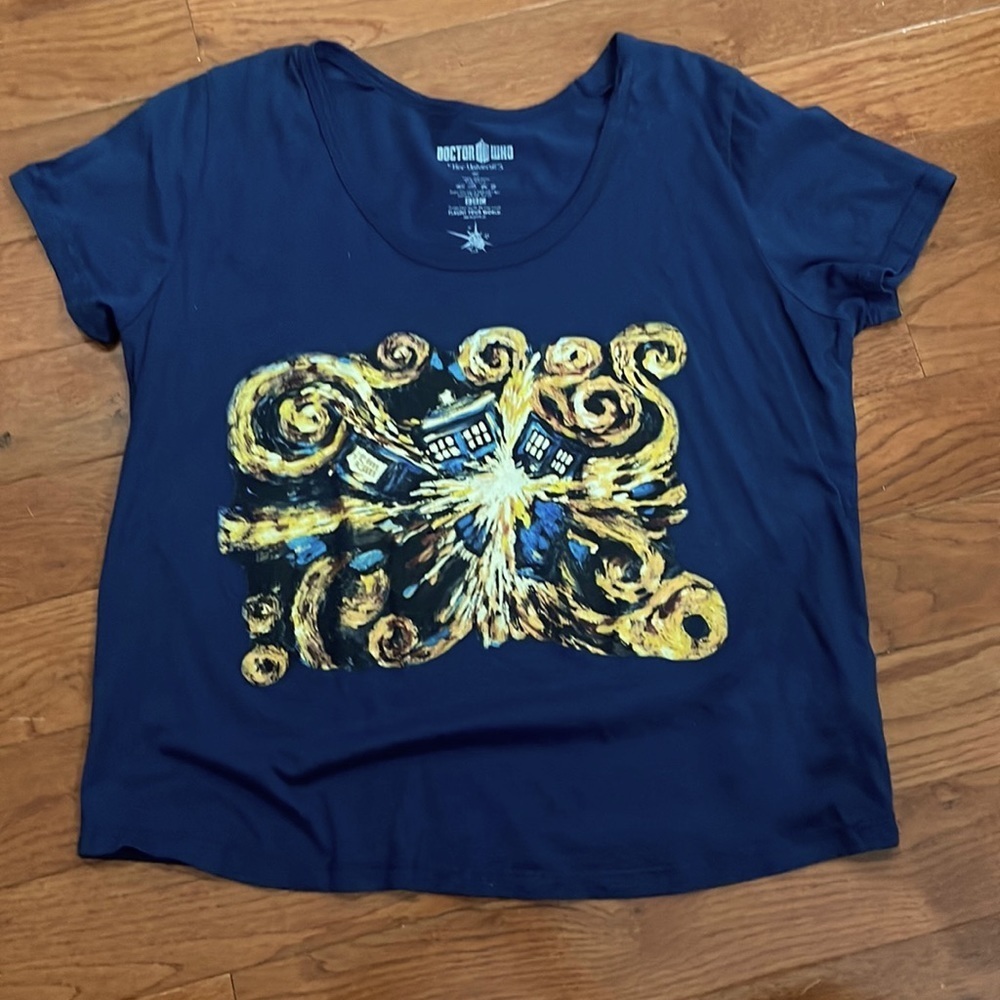 Cute Dr Who crop top m